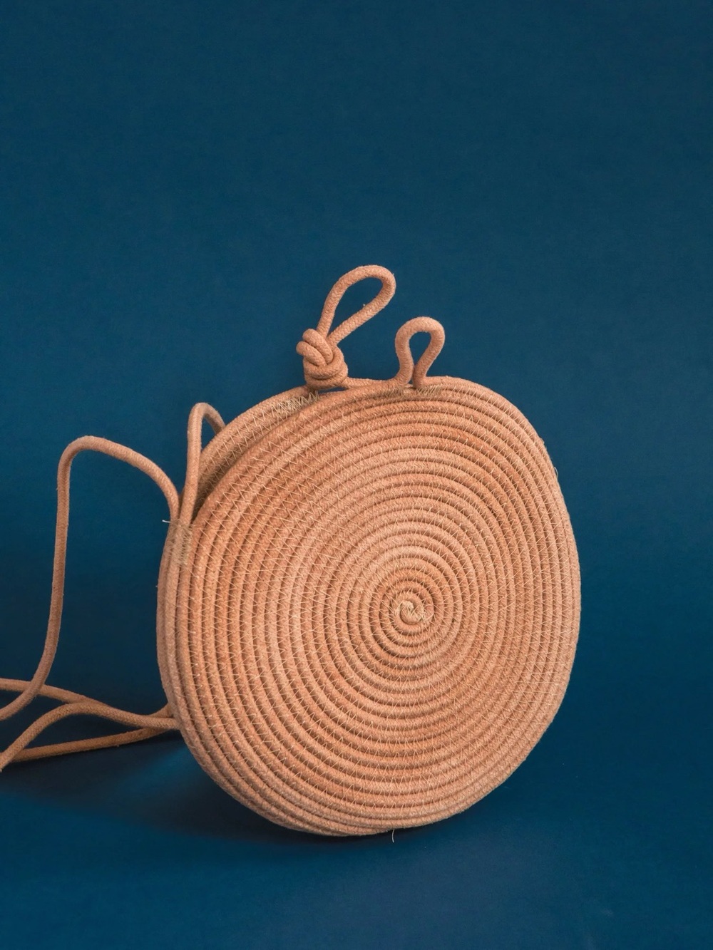 APPRVL NYC Round Woven Rope  Crossbody Bag  - Casual Shoulder Bag